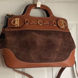Ferragamo Suede Satchel - excellent condition